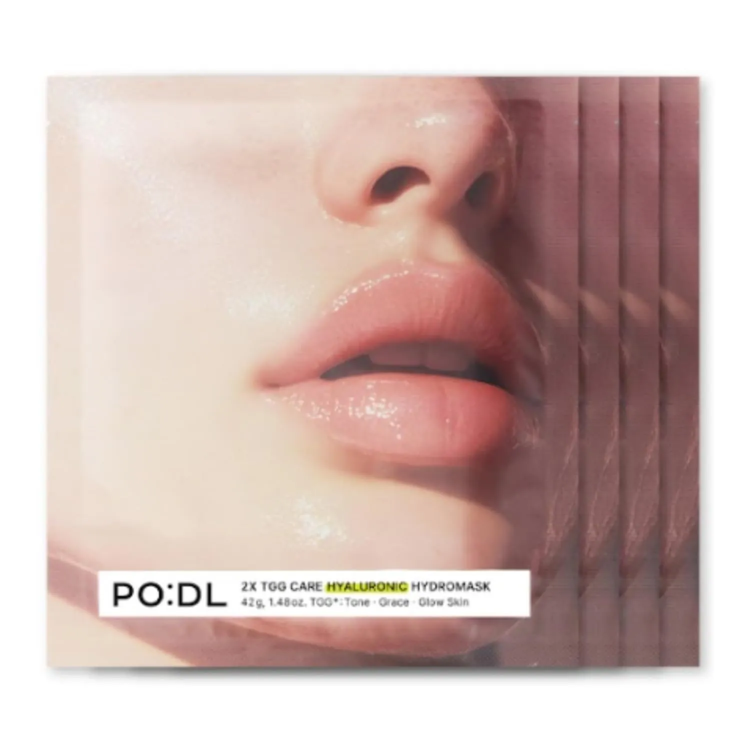 All-In-One Hyaluronic Hydrogel Mask(4ea) | Collagen Mask Overnight | Deep Hydrating & Radiant Glow Boosting | Even Skin Texture & Complexion | Regenerating & Firming | Face Masks Skincare Korean