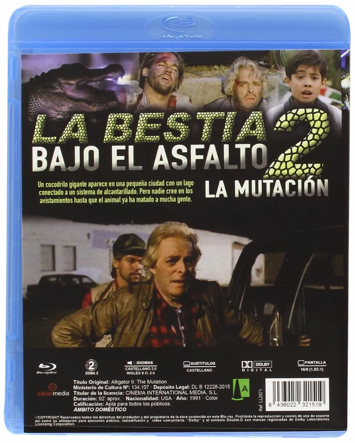 Alligator II: The Mutation ( Alligator 2: The Mutation (Alligator Two) ) [ Blu-Ray, Reg.A/B/C Import - Spain ]
