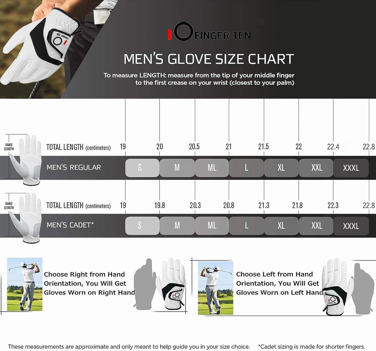 Amy Sport Golf Gloves Men Right Handed Golfer Left Hand 3 Pack Leather All Weather Grip Soft Breathable Flexible for Mens