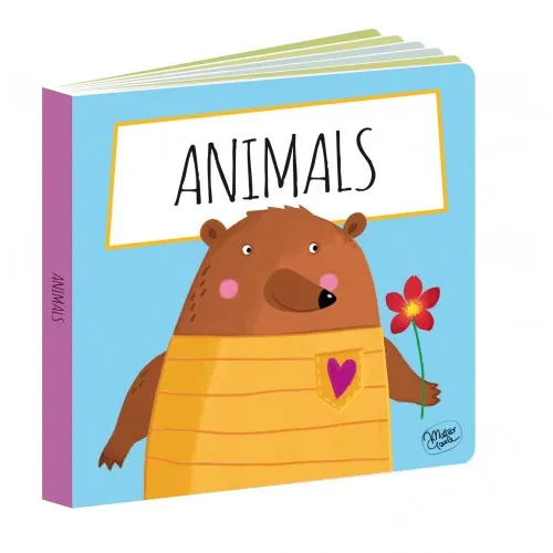 Animals Blocks & Book Set, 10 pieces