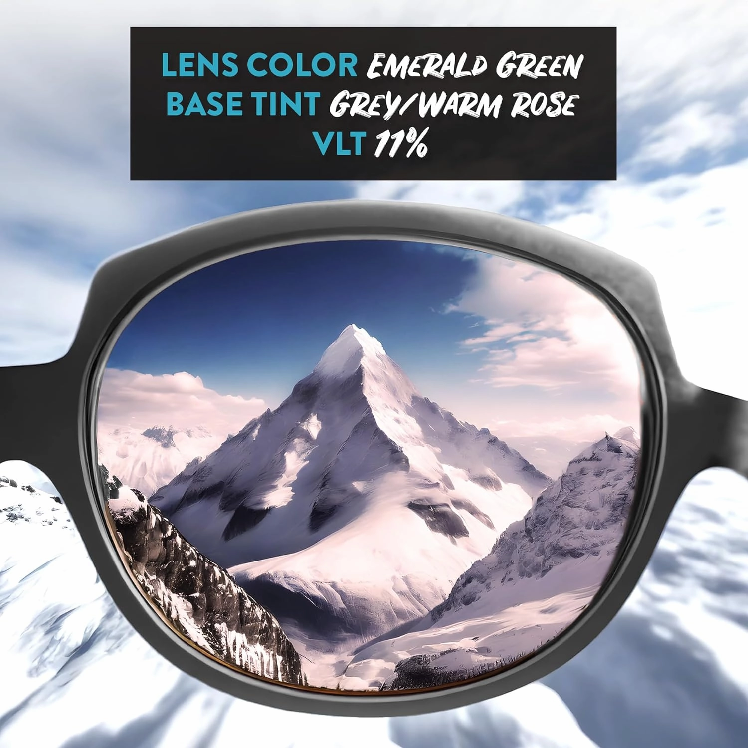 Apex Lenses Replacement Lenses for Anne Klein Horn Classic Square Sunglasses