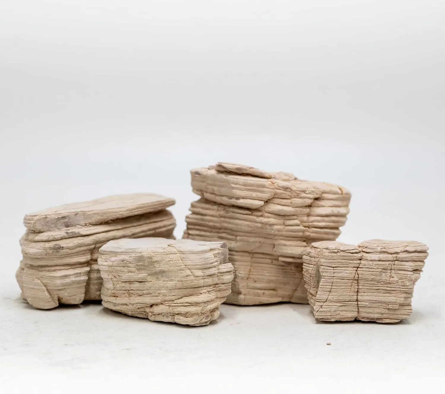 Aquarium Stone Rock with melaleuca Texture 20LB Fish Tank Stone 2-8inch for Aquarium Landscaping, Terrariums, Vivarium Enclosures, Miniature and Fairy Gardens-7-8Pcs
