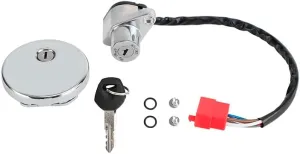 Artudatech Ignition Switch & Fuel Tank Cap Fit for Kawasaki VULCAN 500 LTD 800 CLASSIC 1996-2001