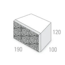 Austral Masonry Bribie Wall Block 190x100x120mm