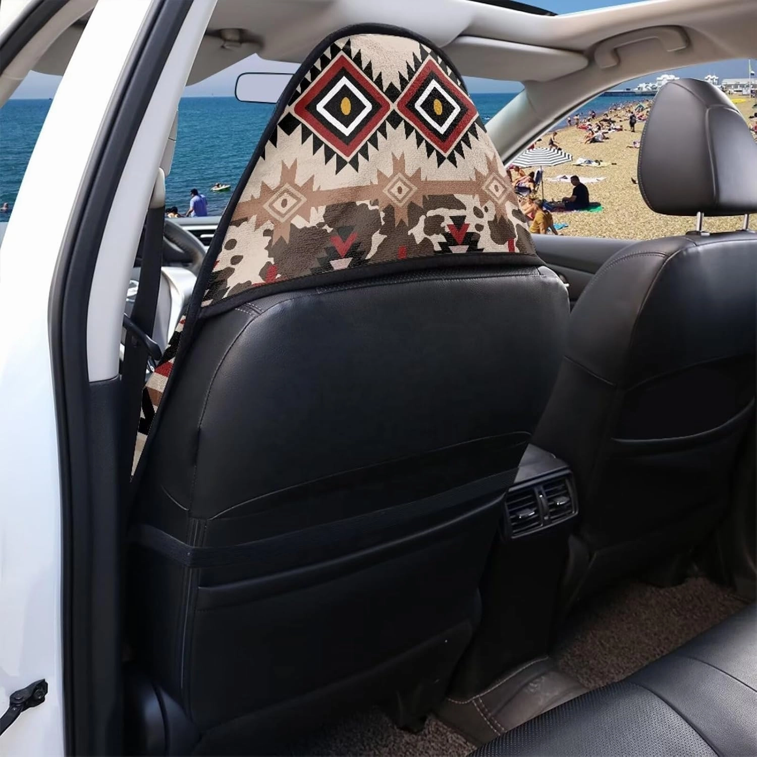Aztec Car Seat Covers Ethnic Style Athletic Towel Car Seat Cover After Gym Beach Yoga Workout Outdoor Surfing Activities Breathable Bucket Car Towel Seat Cover Fits for Car,SUV Sedan,Truck