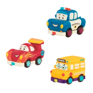 B. toys – Mini Wheeee-ls! - Bus, Racer, Police Car