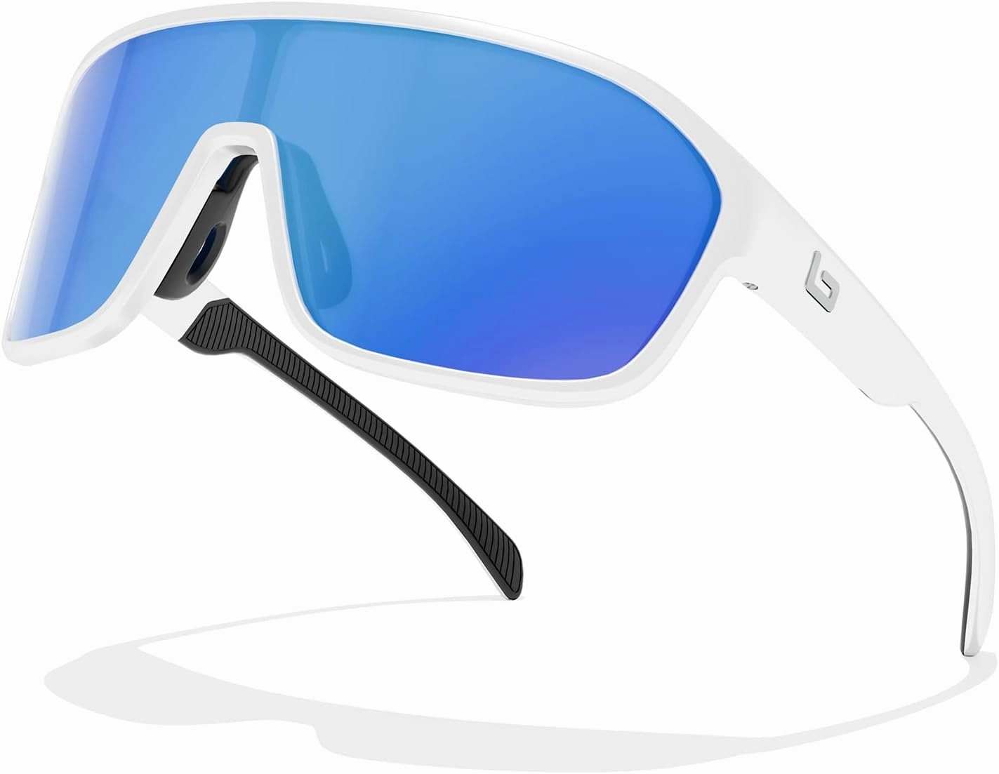 B.N.U.S Polarized Cycling Sunglasses for Men Women - Nano-Coated TR90 Frame, UV400 Protection, Unibody Lens Design