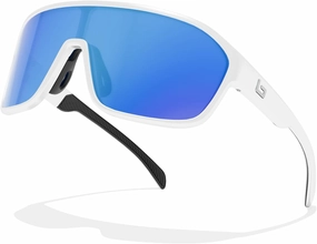 B.N.U.S Polarized Cycling Sunglasses for Men Women - Nano-Coated TR90 Frame, UV400 Protection, Unibody Lens Design