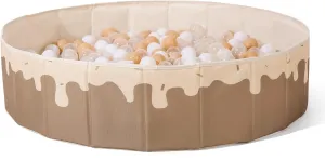 Baby Ball Pit for Toddlers1-3, Foldable Kids Ball Pits Play Tent, Crawl Playpen Ball Pool Playhouse with Storage Bag, for Boys Girls Dogs Cats Festival Play (Balls Not Included), Doughnuts