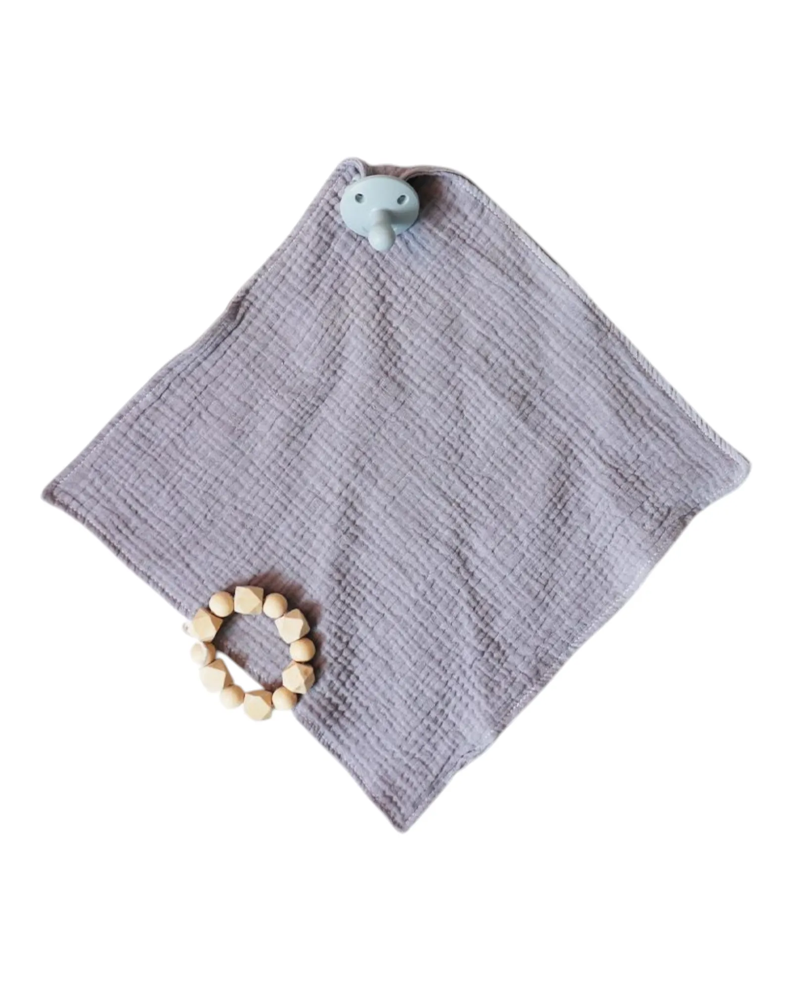 Baby Teething Face Cloth Toy with Ring