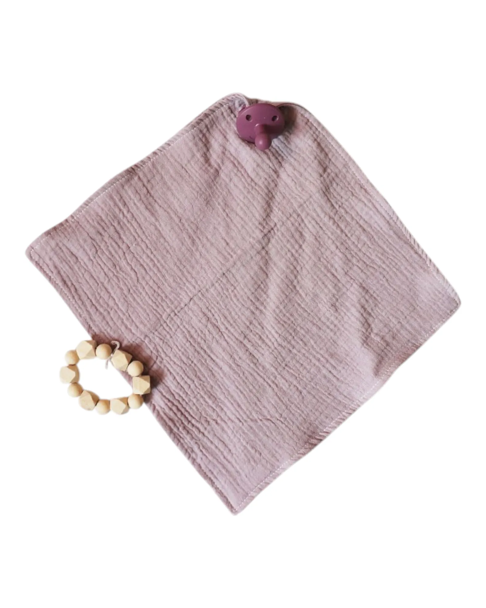 Baby Teething Face Cloth Toy with Ring