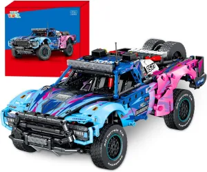 Baja 1000 Trophy Truck Building Blocks Kit,1:12 Scale MOC Race Car Building Toys,Collectible Car Model,for 14  Year Boys,Adult(1341 Pieces)
