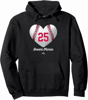 Baseball Heart Number Jovani Moran Minnesota MLBPA Pullover Hoodie