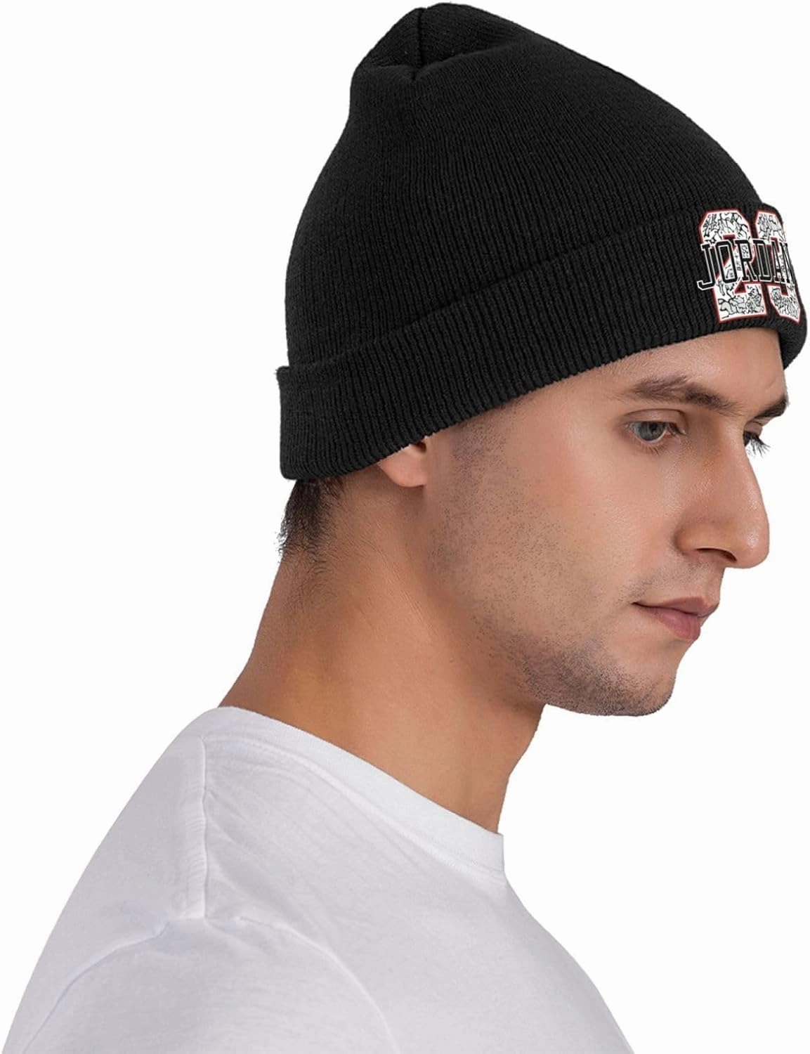 Basketball Number 23 Jordan Winter Skull Cap Knitted Hat Striped Winter Beanie for Men/Women All Seasons