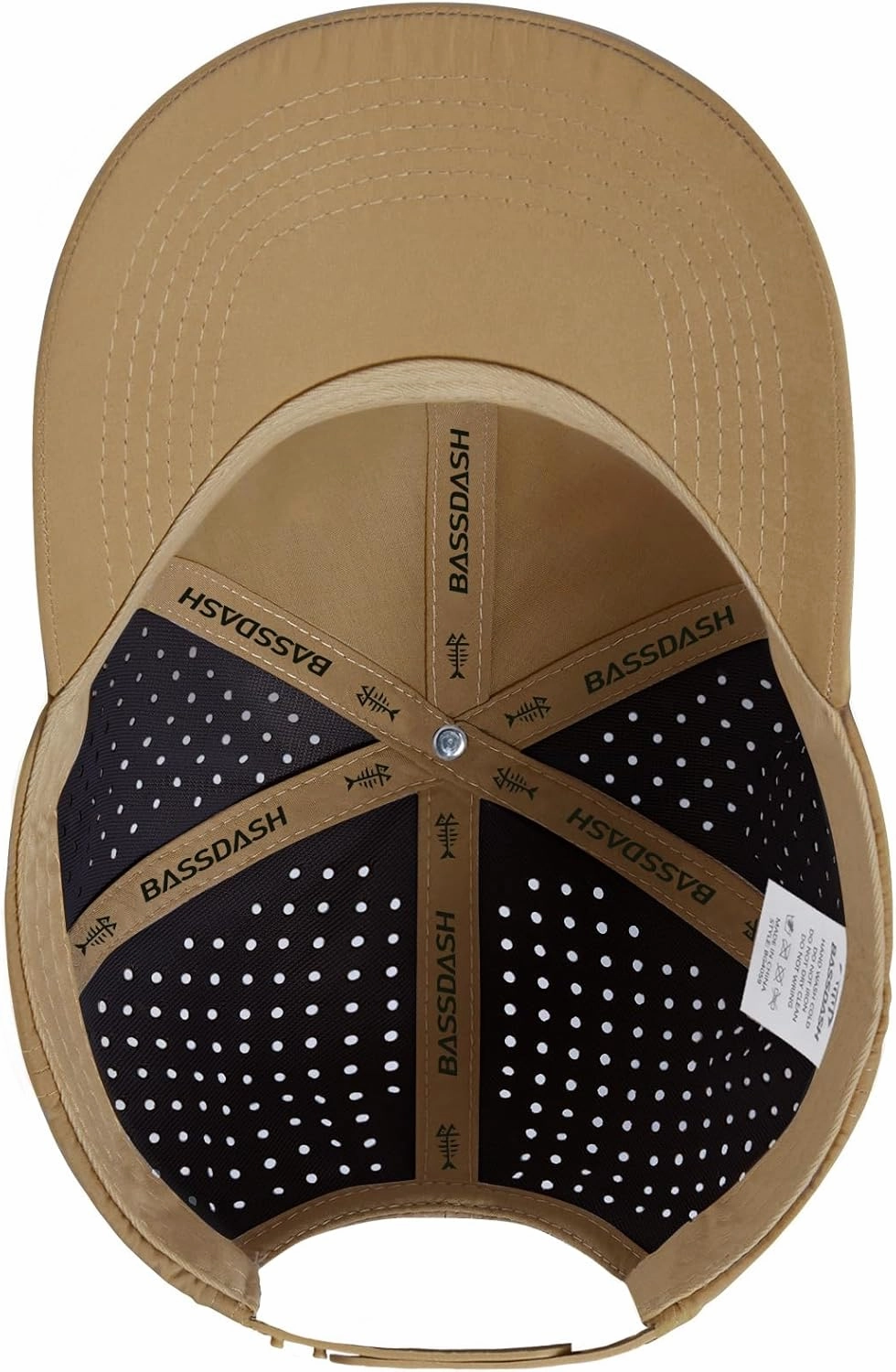 BASSDASH UPF 50  Quick Dry Baseball Cap Water Resistant Laser Cut Mesh Snapback Hat for Men Women Fishing Hiking FH14