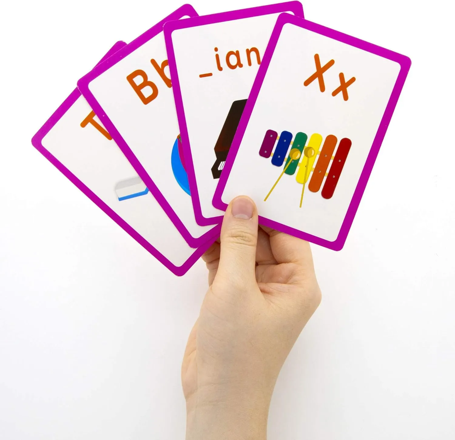 BAZIC Alphabet Flash Cards, with Picture ABCs Letters Uppercase Lowercase Flashcards Game (36/Pack), 24-Packs