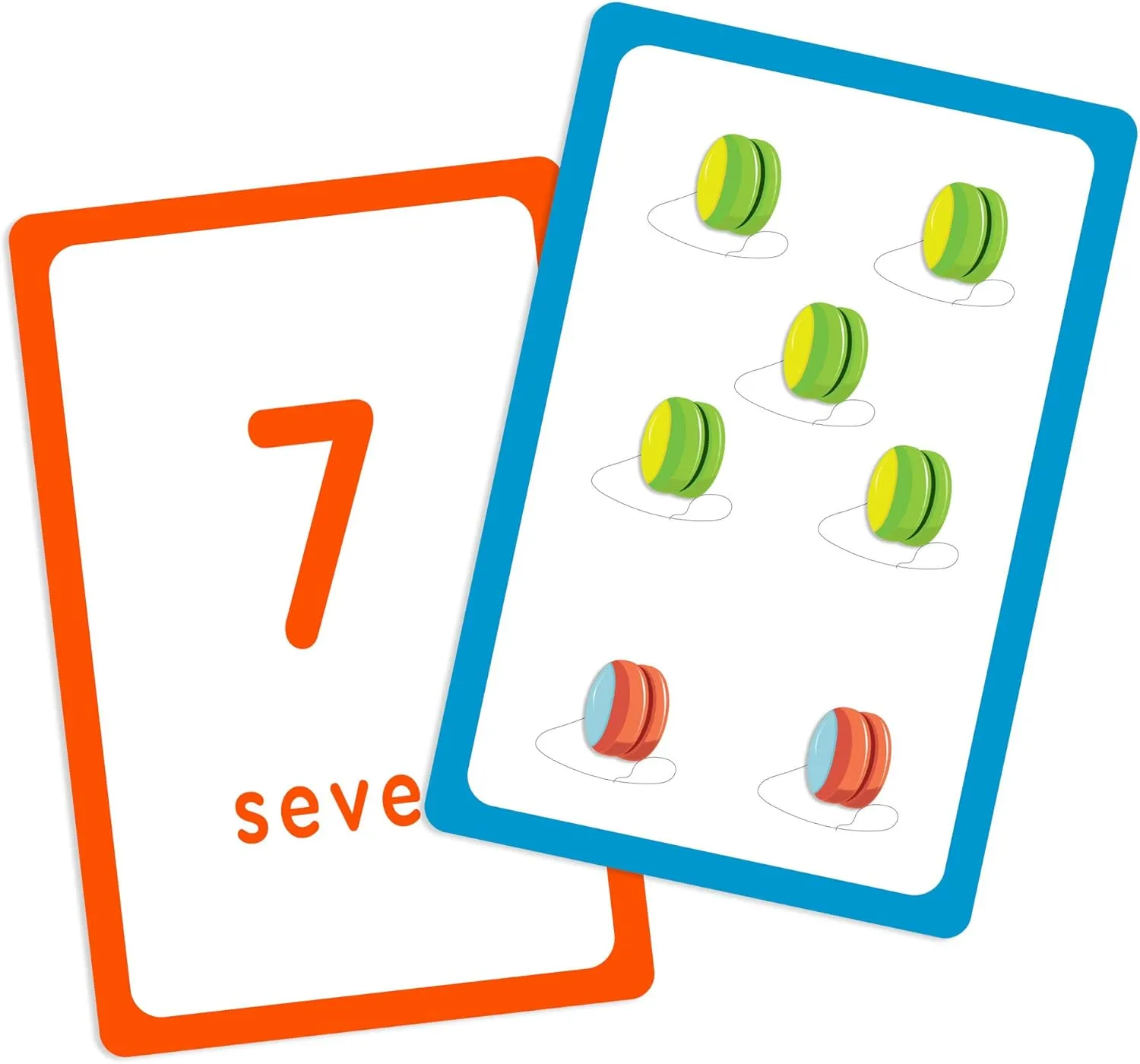 BAZIC Numbers Flash Cards, with Picture ABCs Letters Number Counting Flashcards Game (36/Pack), 24-Packs