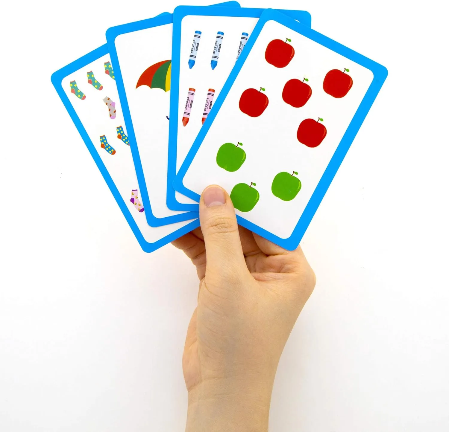 BAZIC Numbers Flash Cards, with Picture ABCs Letters Number Counting Flashcards Game (36/Pack), 24-Packs