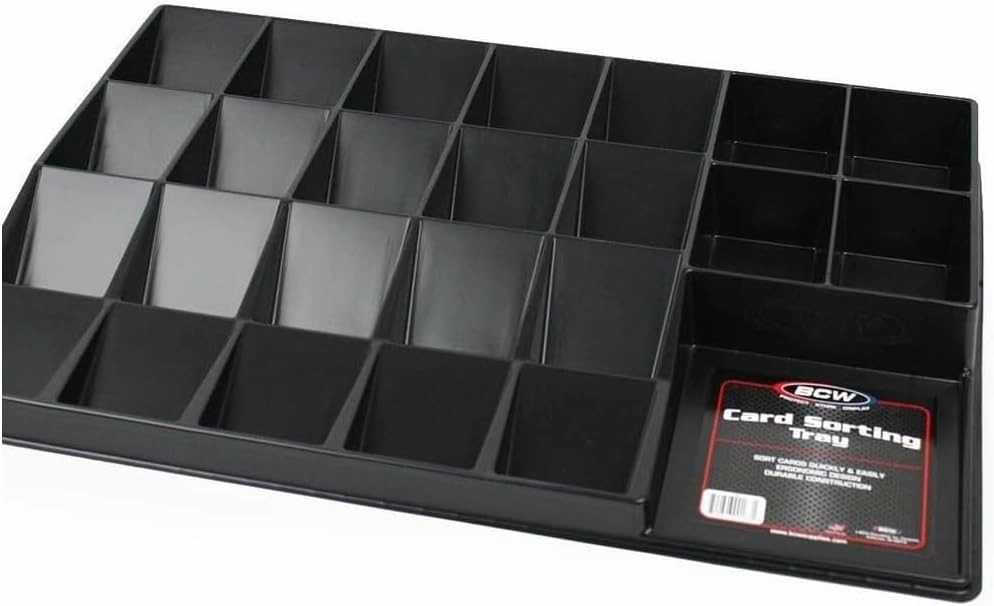 BCW Basic Trading Card Sorting Tray - 1ct | 24-Cell Organizer Display Case & Card Storage | Perfect for Sorting, Displaying, and Storing TCG & Gaming Cards Collections