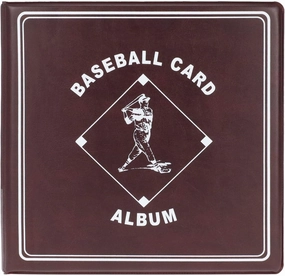 BCW Supplies Baseball 3" Album - Burgundy | Premium Durable Binder for 90 Baseball Cards Heavy-Duty D-Ring, Lasting Durability, and Classic Display | Ideal for Collectors, Storage, and Card Protection