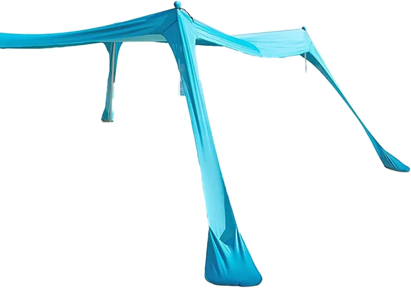 Beach Canopy, 4 Poles Beach Tent Sun Shelter Quick Setup with Carry Bag for Camping (300 * 300 * 200CM)