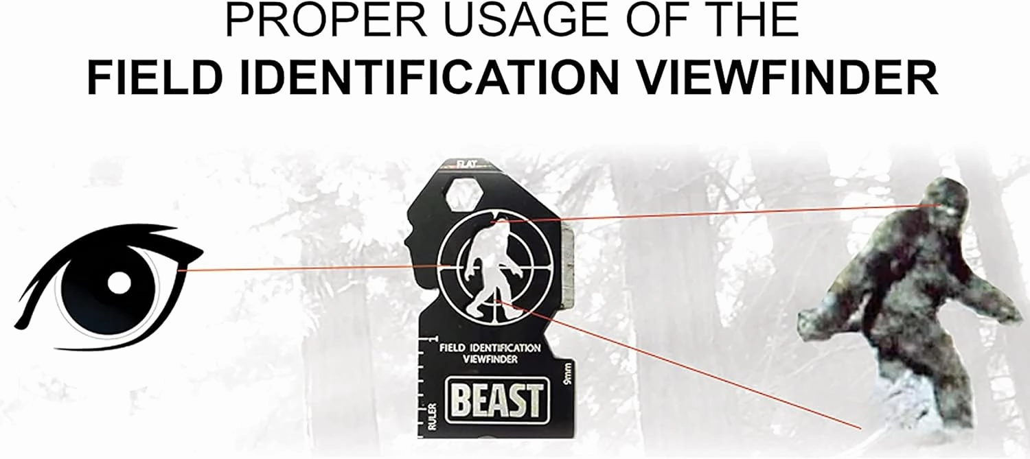BEAST & BRUTE Combo Pack - Multi-Tool & Bottle Opener, Bigfoot gift for fans of Sasquatch, Yeti, Camping, Hiking - With Screwdriver, Wrench, Carabiner, Box Opener, 1/4" Drive