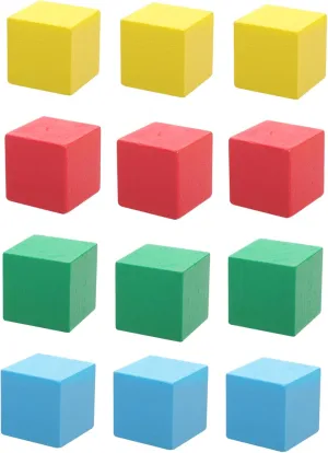 BESPORTBLE 12pcs Colorful Building Blocks for Early Education Geometric Shapes for Portable Learning Enhance Spatial Awareness and Hand Eye Coordination