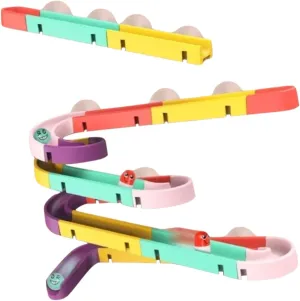 BESPORTBLE 1Set DIY Assembled Rolling Ball Track Building for Early Educational Fun for Ages Birthday for Young Learners