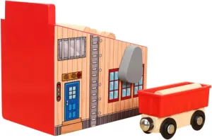 BESPORTBLE 1Set Educational Wooden Train with Lumber Blocks Safe Plaything for Creative DIY Fun Birthday Present