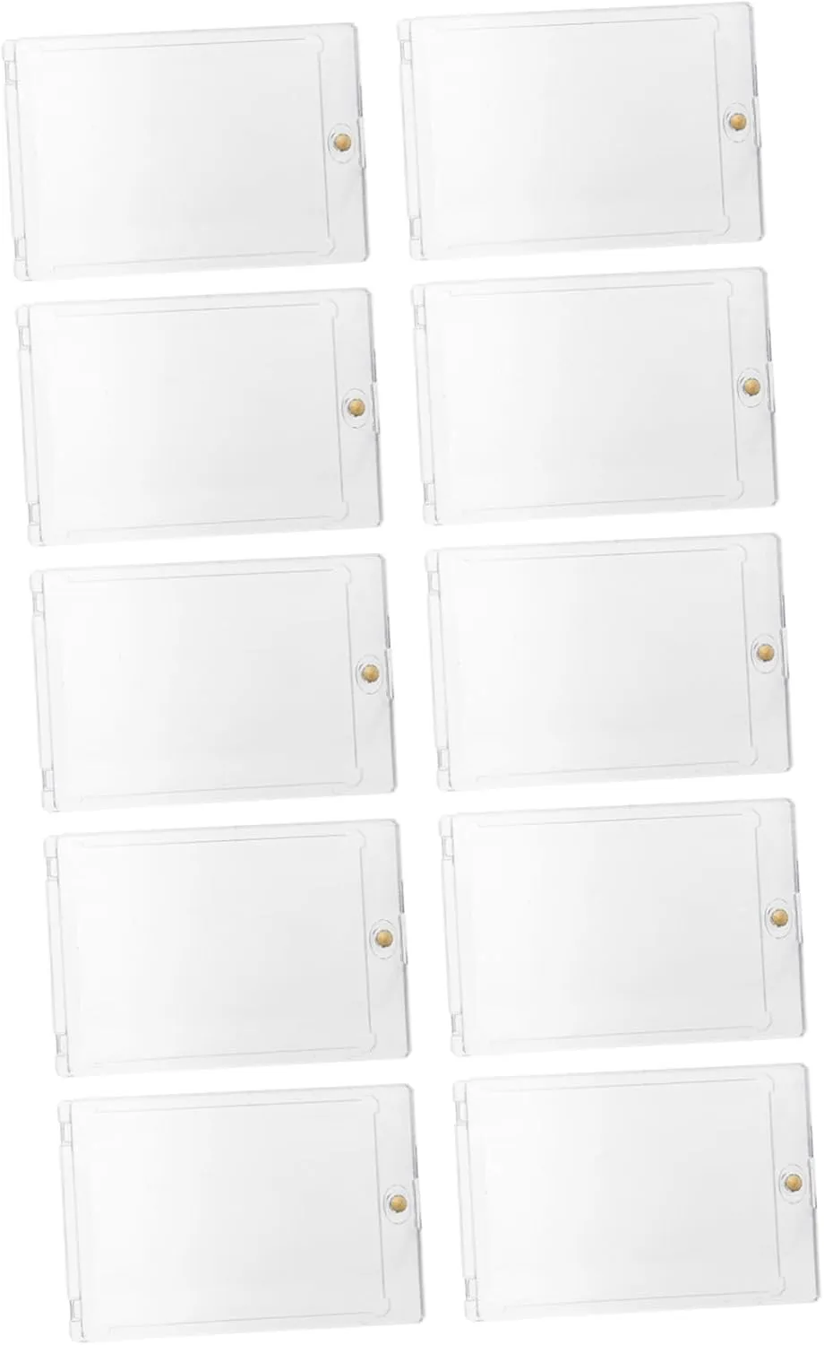BESTonZON Card Case 10pcs Game Card Storage Box Magnetic Hard Plastic Display Holder