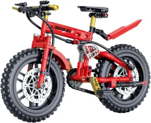Bicycle Building Blocks, Shared Bike Model Building Set, 1:6 Scale High Simulation Bike Building Kit STEM Education Toy Gift for 6-12 Years Old Boys Girls or Adult (263Pcs)