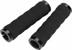 Bicycle Handlebar Grips, Bike Handle Sleeve Anti-Slip Comfortable Sponge Cycling Locking Grips(Black)