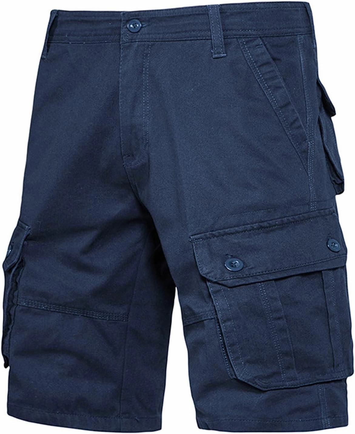Big and Tall Sweat Shorts for Men Cotton Buckle Zipper Cargo Shorts Multi Pocket Casual Tooling Shorts Trendy Clothes