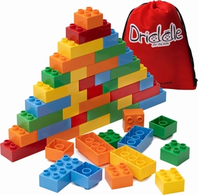 Big Building Blocks for Kids - STEM Toy - Classic Large Building Bricks - Compatible with All Major Brands - for Children All Ages - 50 Pieces