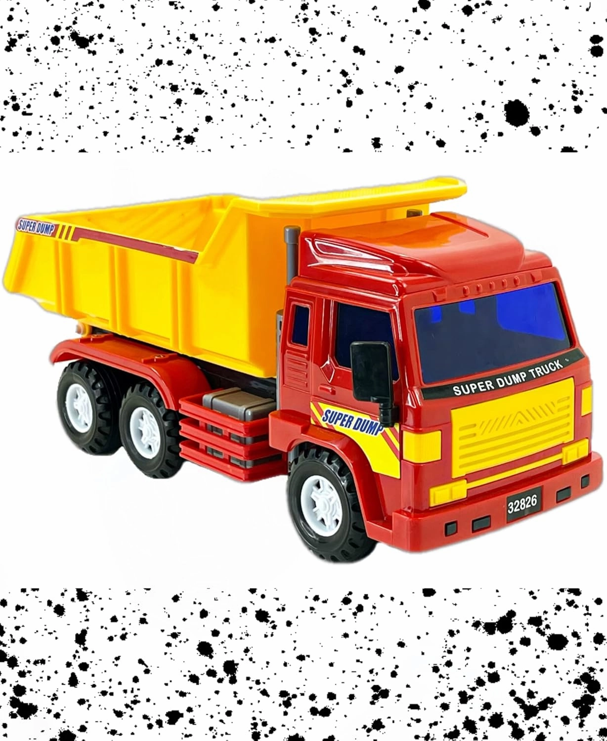 Big Daddy Trucks- Medium Sized Big rig Friction Powered Dump Truck with Large Space in The Back Colors May Vary