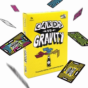 Big Potato Cards vs Gravity: Ultimate Stacking & Balancing Travel Game | Waterproof Card Game for Camping, Vacations & Family Fun | 2-4 Players