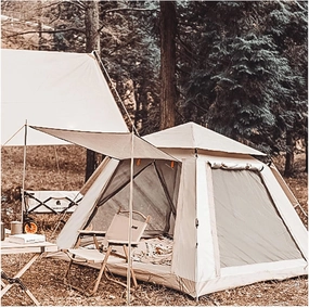 Big Tents 4 People Three Seconds to Open,Waterproof Best Waterproof Tent Firm and Stable Tents for Camping for Family Camping,Hiking Party