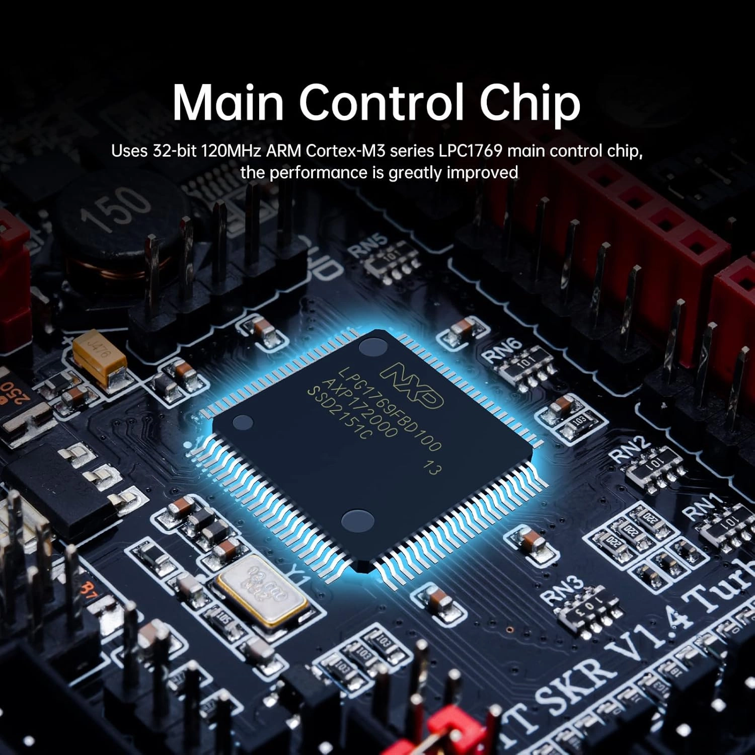 BIGTREETECH SKR V1.4 Turbo 32bit Control Board DIY for Most FDM 3D Priners Mainbaord Compatible TFT Series Touch Screen/ 12864LCD Support TMC2209/TMC2208/TMC2130