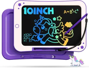 Birthday Gifts for Kids, 10inch LCD Writing Tablet Doodle Board, Mess Free Coloring Drawing Pad,Toddler Travel Toys, 3 4 5 6 7 8 Year Old Girl Birthday Gift, Christmas Easter Toys