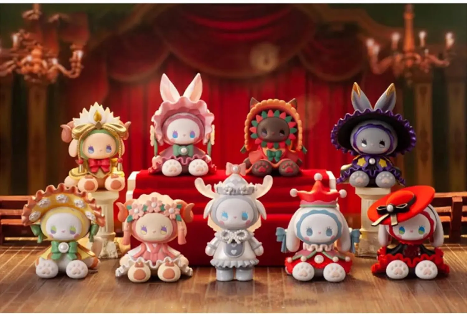Blind Box Figures Toys,4.7" Cute Mini Dolls Kawaii Emma Secret Forest Masked Ball PVC Blind Box Doll Collectable Action Figure Posable Dress Up Doll for Girls Birthday Party Gift Toys