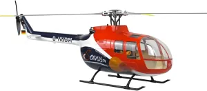BO105 470 RC Helicopter for Adults, 2.4G 6CH Remote Control Helicopter with H1 Flight Controller,GPS, Military Army RC Aircraft Airplane Gift -PNP