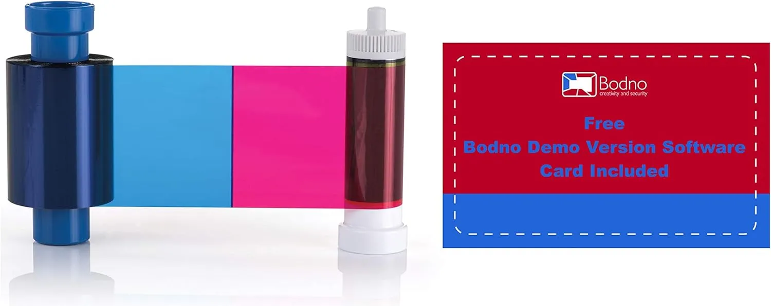 Bodno Magicard MA100YMCKO Color Ribbon - YMCKO - 100 Prints Software Demo