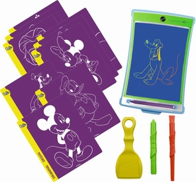 Boogie Board Disney Favorites Magic Sketch - Paperless Writing Tablet, 4 Stylus, Stencils of Mickey, Frozen, Cinderella, Lion King & More - Authentic