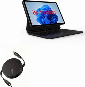 BoxWave Cable Compatible with Alldocube iWork GT 2 in 1 - PD miniSync (240W), Retractable PD 240W Portable USB Type-C Cable - Jet Black