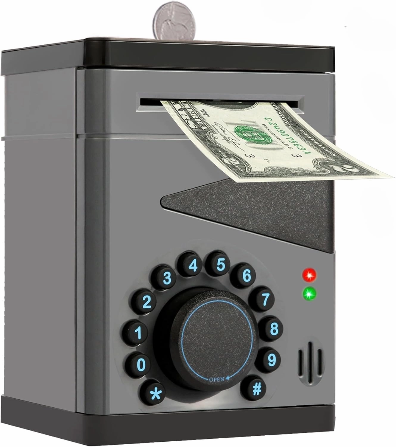 Boy Piggy Bank for Kids, Safe for Kid with Cultivating Good Saving Habit, Electronic Bank for Real Money, Ideal Gift for 3 4 5 6 7 8-12 Years Old Children Teens Toddler (Black)