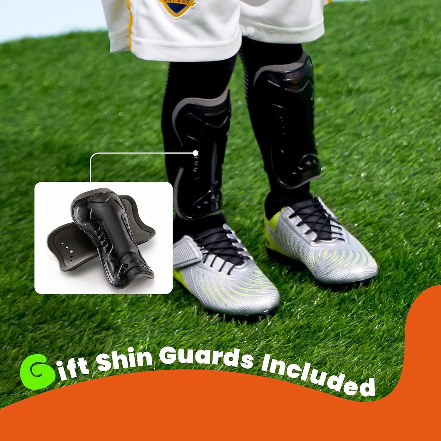 Boys Girls Soccer Cleats Athletic Outdoor Football Shoes Training Lightweight Unisex-Child Youth Futsal Indoor Turf Firm Artificial Ground Flexible Durable Comfortable Leadoff Traction Breathable