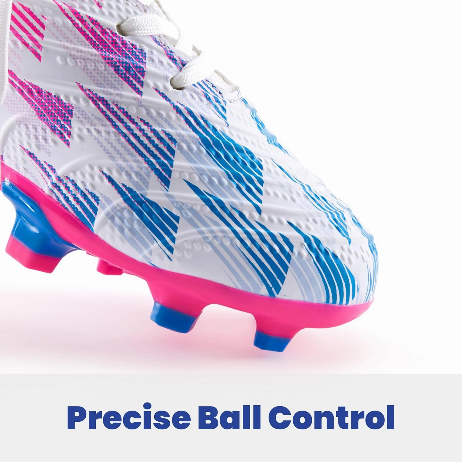 Boys Girls Soccer Cleats High Top Lightweight Training Football Shoes Little Big Kid Youth Firm Ground Athletic Outdoor Turf Indoor Lace Up Non-Slip Comfortable Durable Flexible Traction Breathable