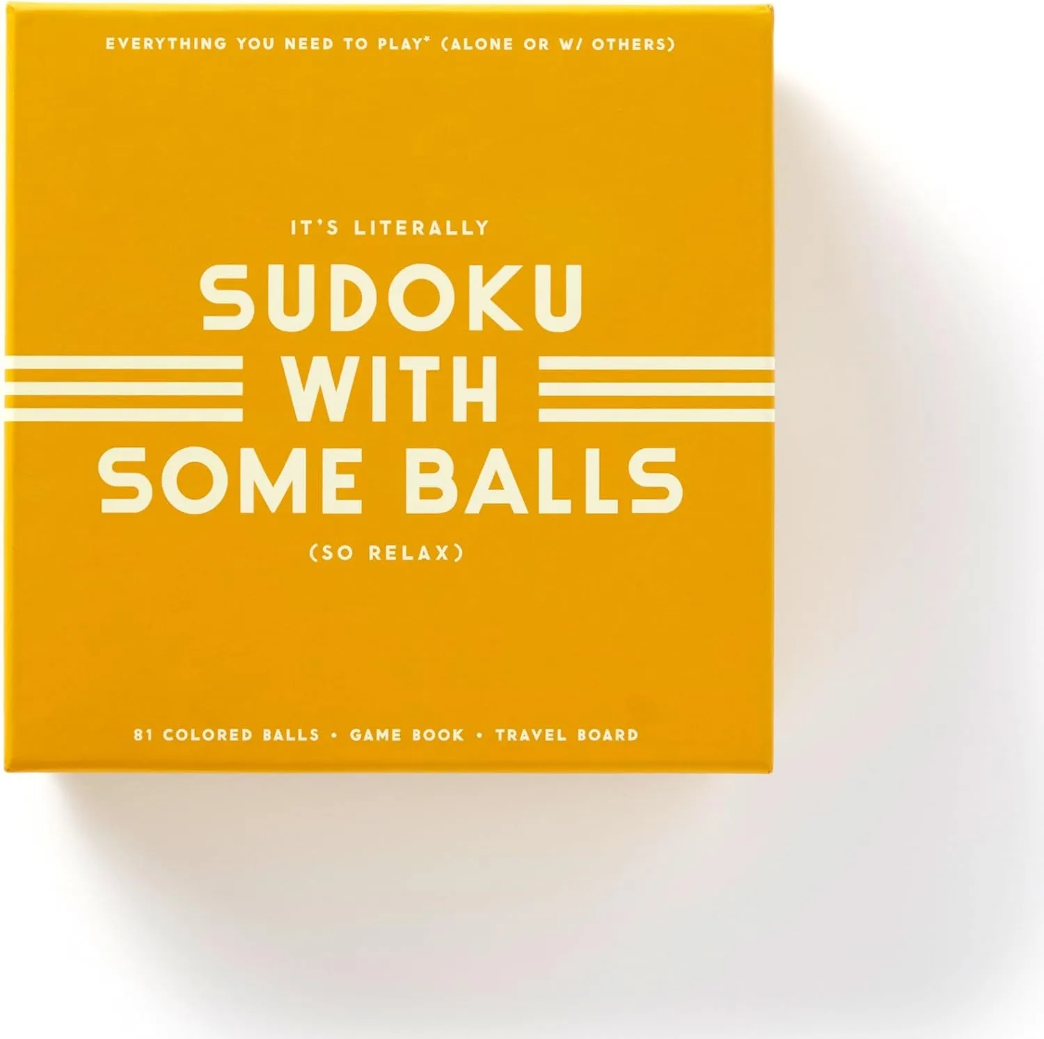 Brass Monkey Sudoku with Some Balls Sudoku Game Set from Sudoku with a Twist, Perfect for Traveling, 7.8" Square, Unique Design, Makes a Great Gift