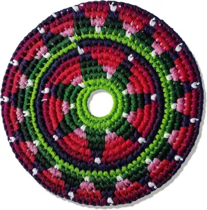 Buena Onda El Grande Flying Disc - 8'' Flexible Sport Disc for Indoor and Outdoor Play - Amazing Handmade Quality from Guatamala - Pocket Discs are Played in Over 20 Family Fun Games