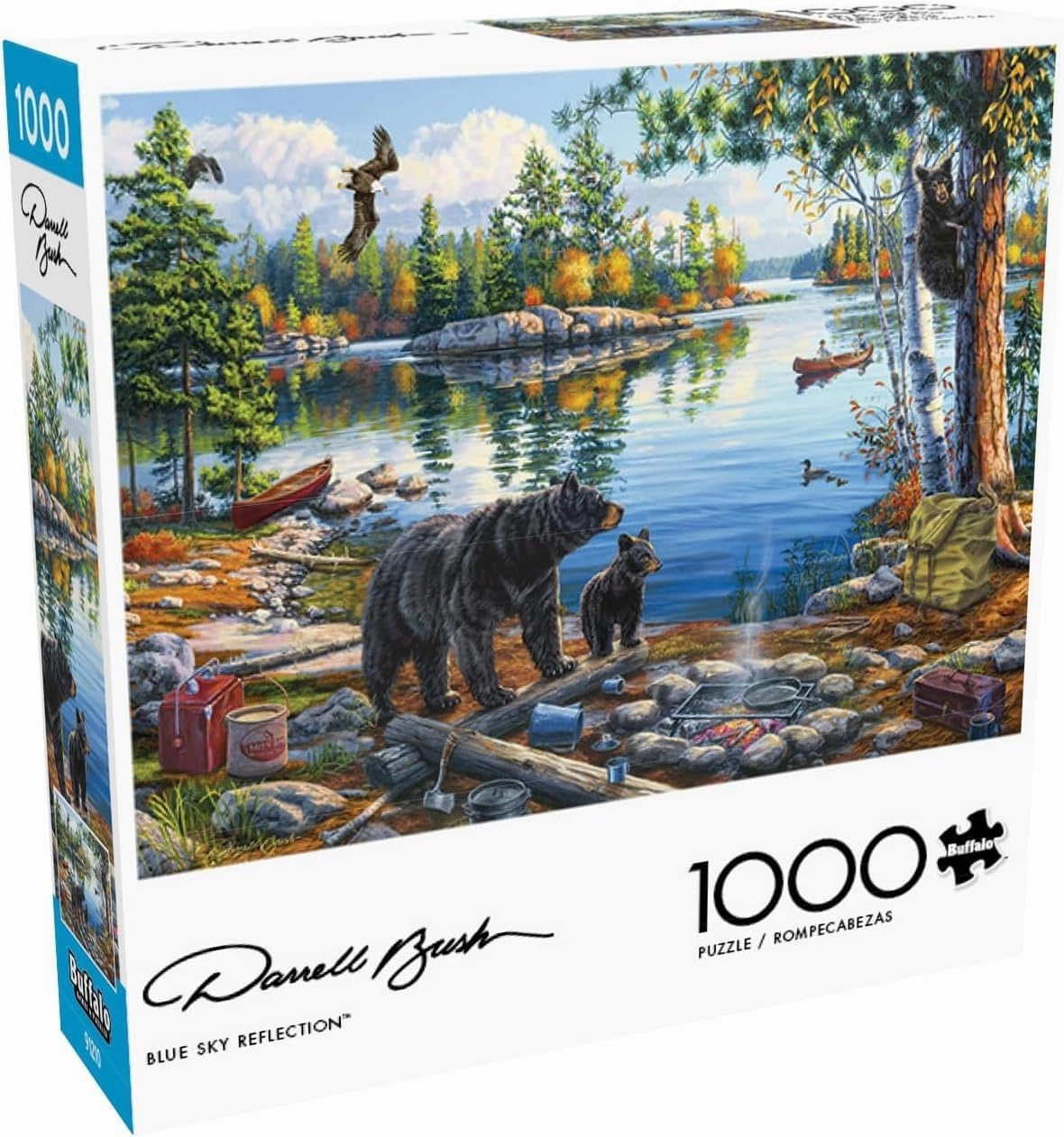 Buffalo Games - Darrell Bush - Blue Sky Reflection - 1000 Piece Jigsaw Puzzle for Adults -Challenging Puzzle Perfect for Game Nights - Finished Size is 26.75 x 19.75